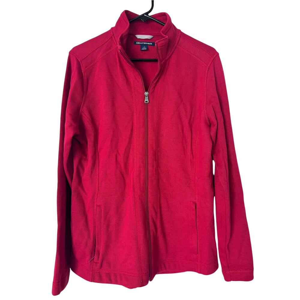Cutter & Buck Women's Red Full-Zip Jacket Size L